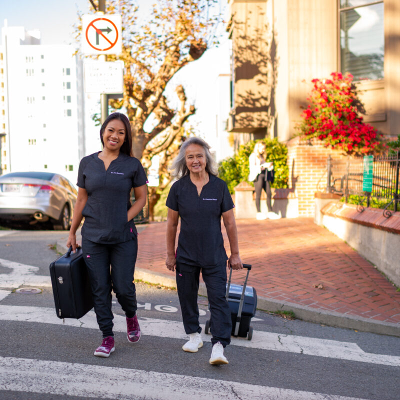 Traveling dentist for homebound elderly patients in San Francisco California