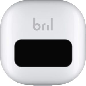 Bril UV-C Toothbrush Sanitizer, Portable Sterilizer, Cover, Holder, and Case for Any Size Toothbrush, White